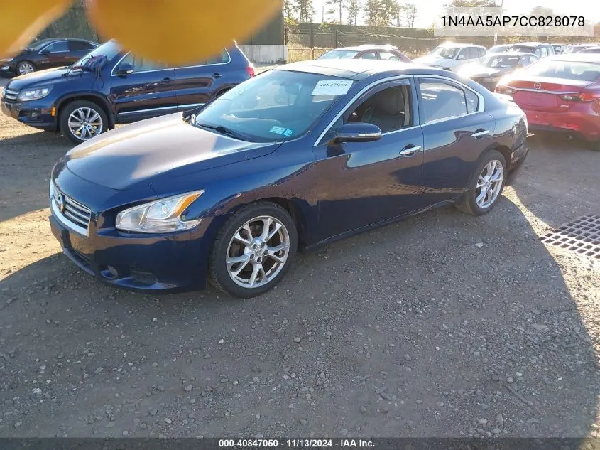 2012 Nissan Maxima 3.5 Sv VIN: 1N4AA5AP7CC828078 Lot: 40847050