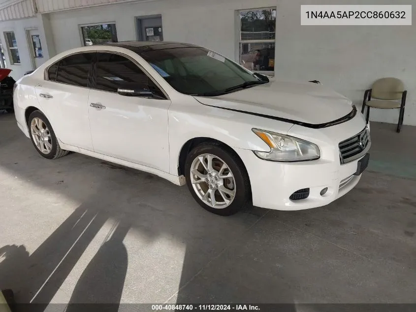 2012 Nissan Maxima 3.5 Sv VIN: 1N4AA5AP2CC860632 Lot: 40848740