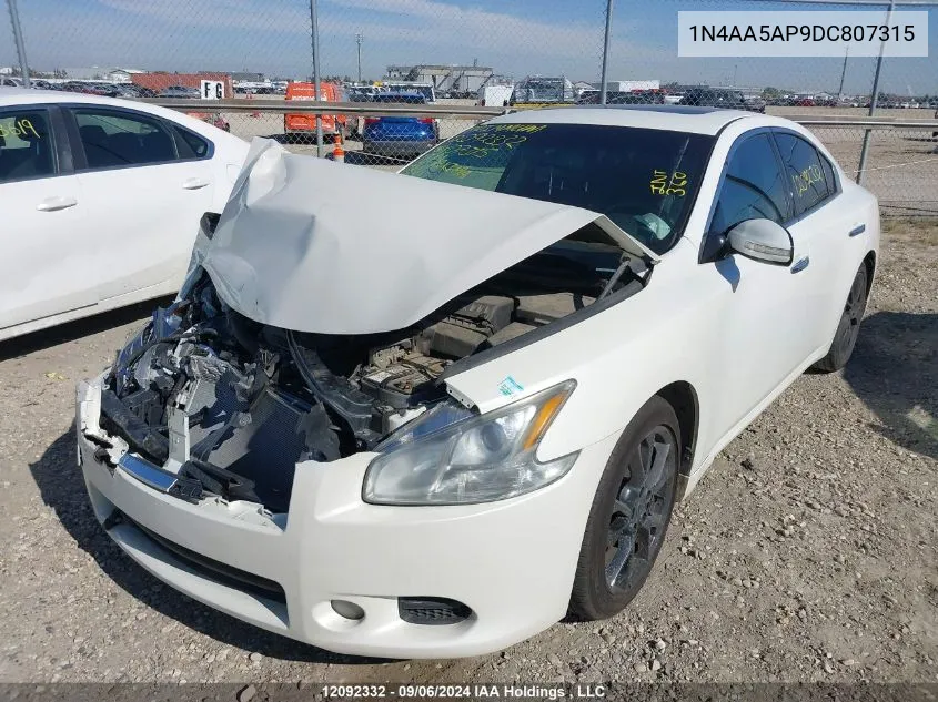 2013 Nissan Maxima S/Sv VIN: 1N4AA5AP9DC807315 Lot: 12092332