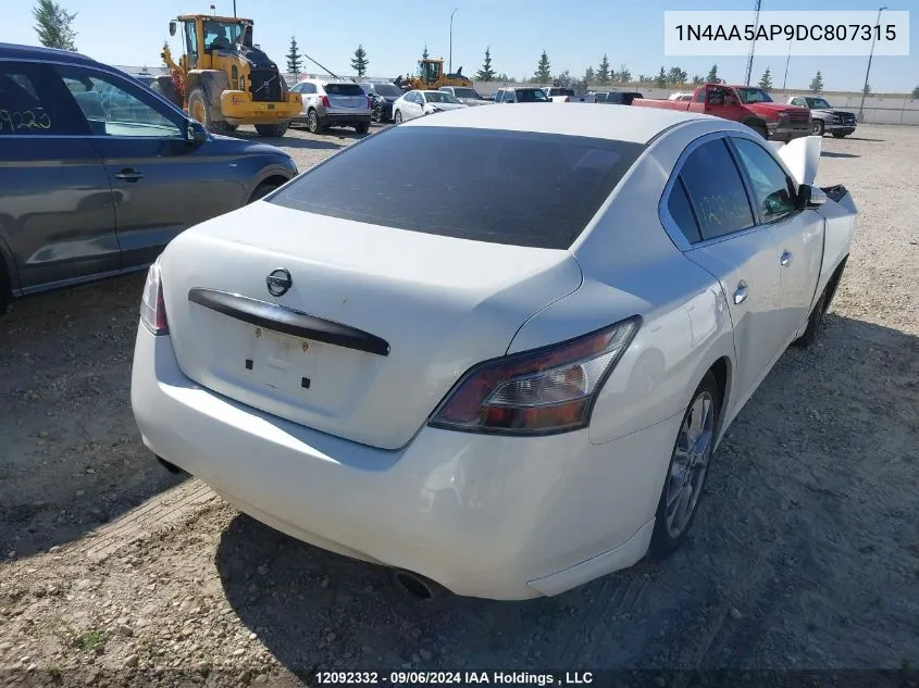 2013 Nissan Maxima S/Sv VIN: 1N4AA5AP9DC807315 Lot: 12092332