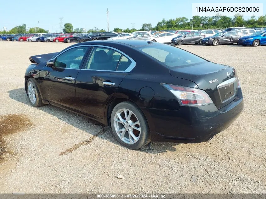 2013 Nissan Maxima 3.5 Sv VIN: 1N4AA5AP6DC820006 Lot: 38509813