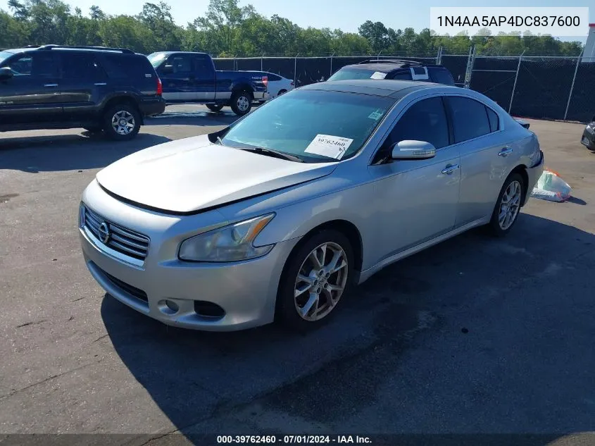 2013 Nissan Maxima 3.5 Sv VIN: 1N4AA5AP4DC837600 Lot: 39762460