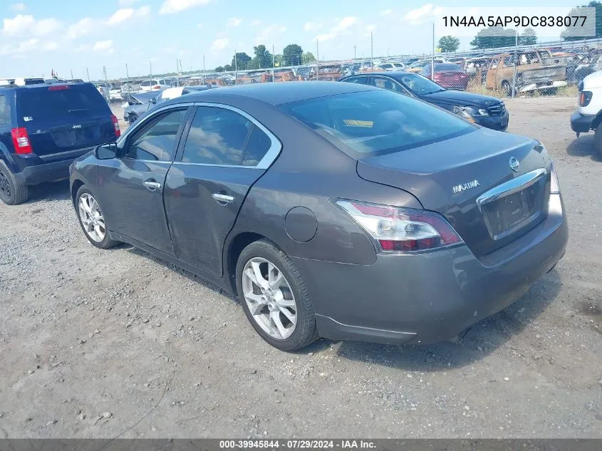 2013 Nissan Maxima 3.5 S VIN: 1N4AA5AP9DC838077 Lot: 39945844