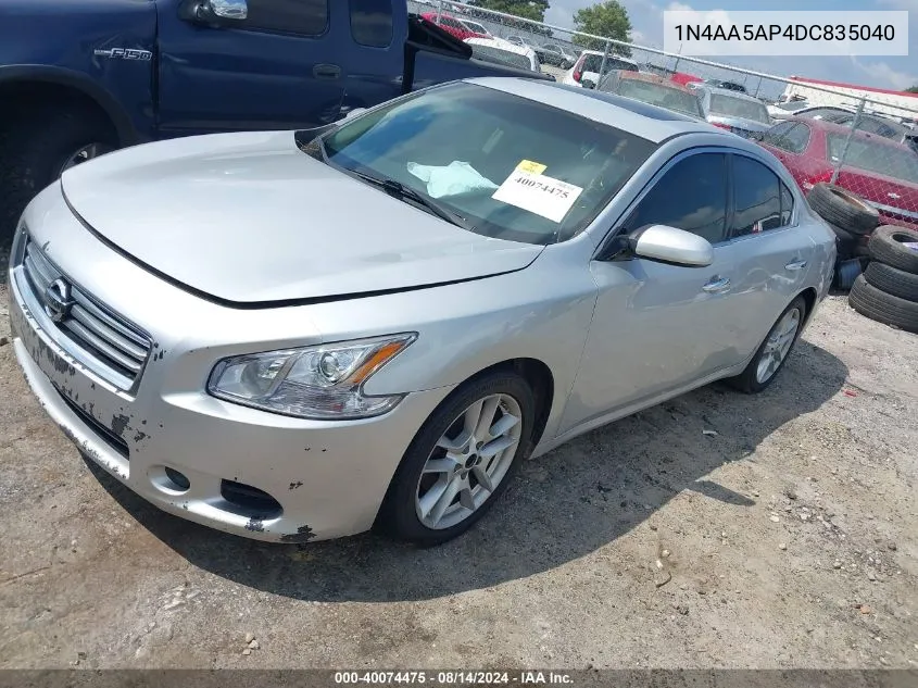 2013 Nissan Maxima 3.5 S VIN: 1N4AA5AP4DC835040 Lot: 40074475