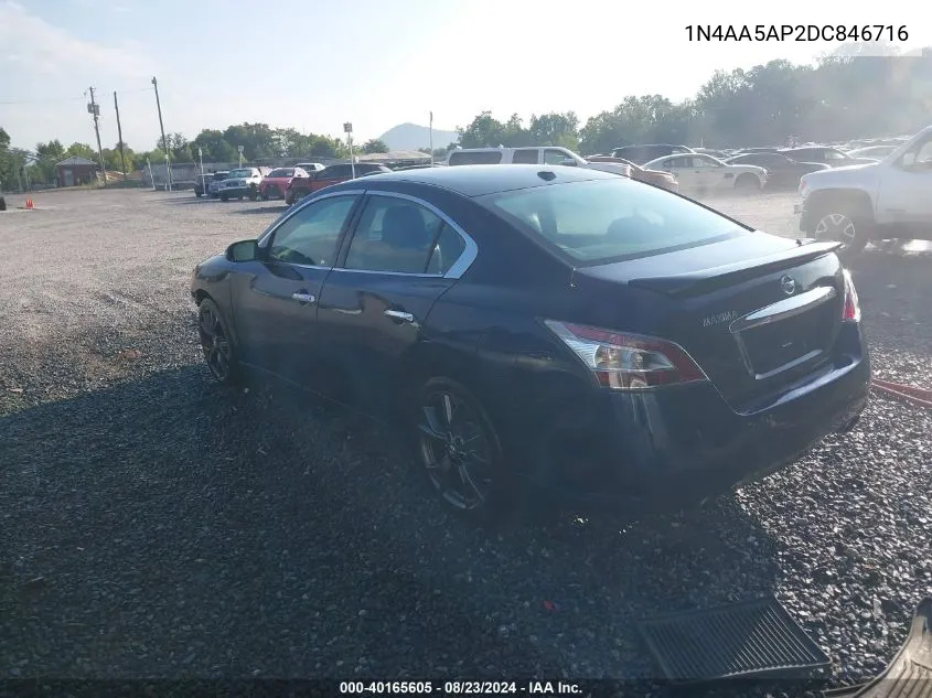 2013 Nissan Maxima 3.5 Sv VIN: 1N4AA5AP2DC846716 Lot: 40165605