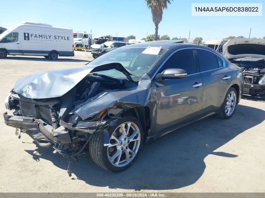 2013 Nissan Maxima 3.5 Sv VIN: 1N4AA5AP6DC838022 Lot: 40230209