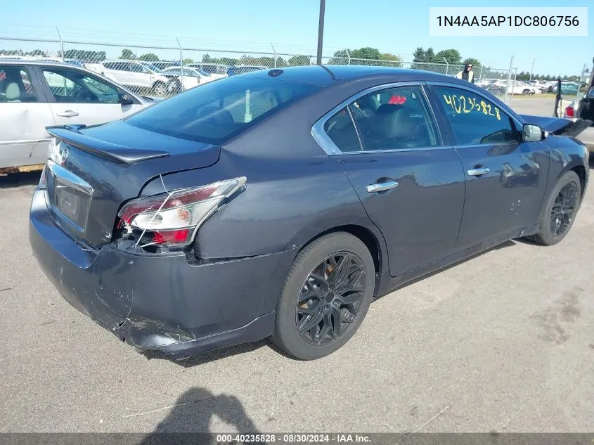 2013 Nissan Maxima 3.5 Sv VIN: 1N4AA5AP1DC806756 Lot: 40235828