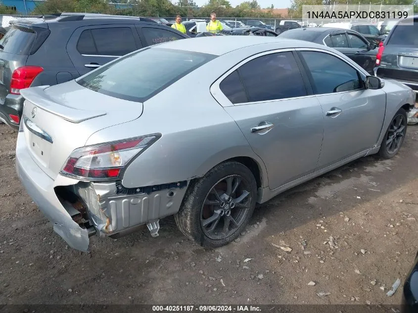 2013 Nissan Maxima 3.5 Sv VIN: 1N4AA5APXDC831199 Lot: 40251187