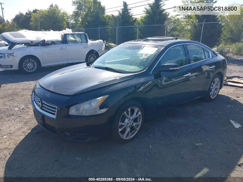 2013 Nissan Maxima S/Sv VIN: 1N4AA5AP5DC818800 Lot: 40265368