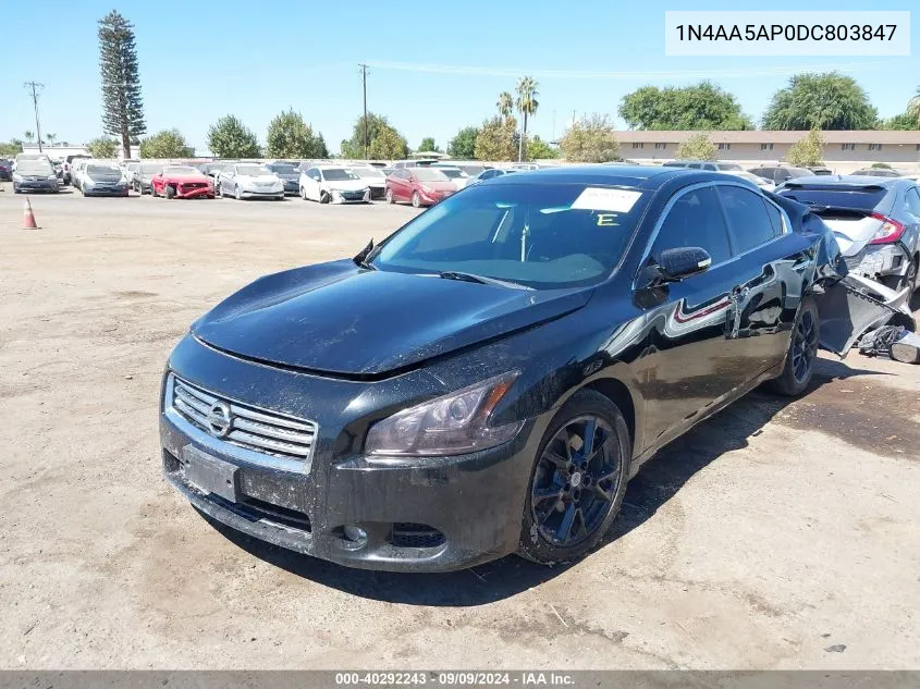 2013 Nissan Maxima 3.5 Sv VIN: 1N4AA5AP0DC803847 Lot: 40292243