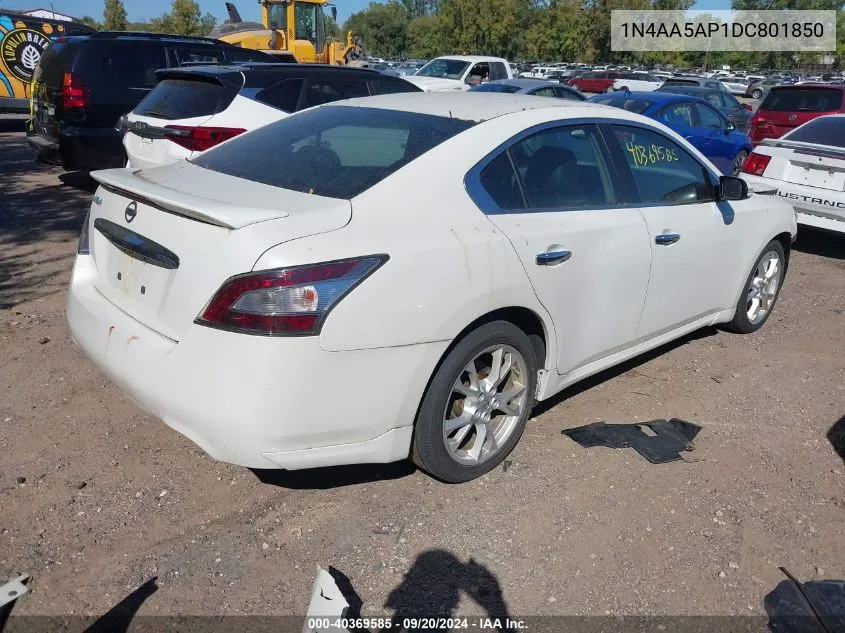 1N4AA5AP1DC801850 2013 Nissan Maxima 3.5 Sv