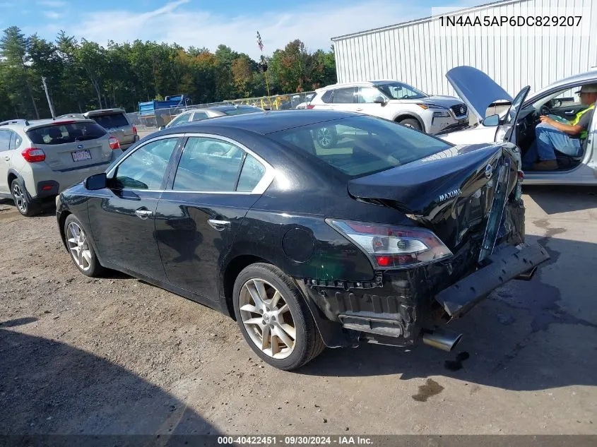 2013 Nissan Maxima S/Sv VIN: 1N4AA5AP6DC829207 Lot: 40422451