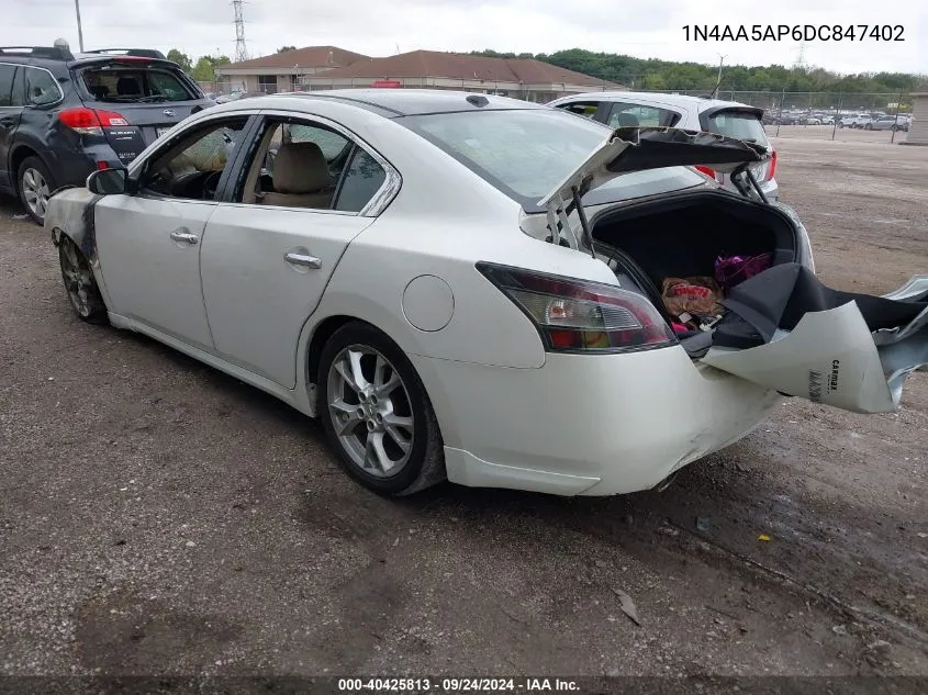 1N4AA5AP6DC847402 2013 Nissan Maxima 3.5 Sv