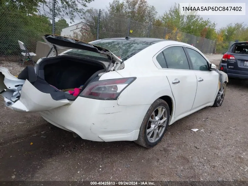 1N4AA5AP6DC847402 2013 Nissan Maxima 3.5 Sv