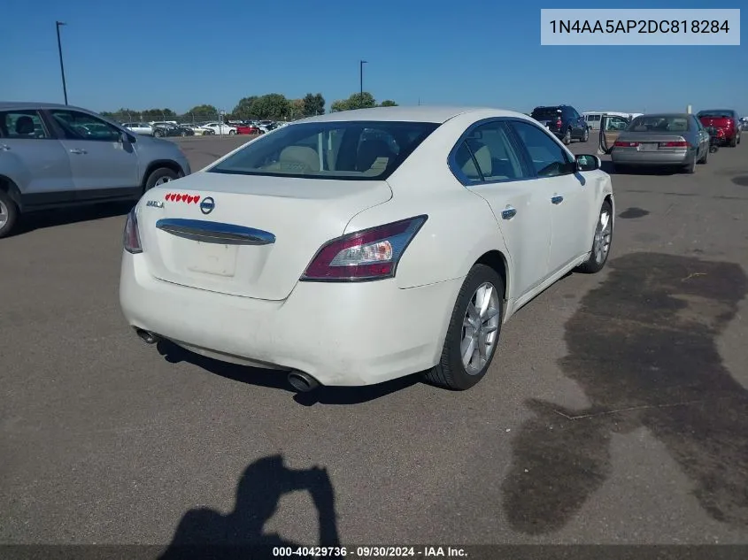 2013 Nissan Maxima S/Sv VIN: 1N4AA5AP2DC818284 Lot: 40429736