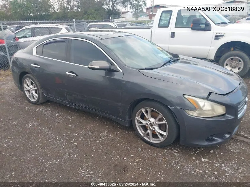 1N4AA5APXDC818839 2013 Nissan Maxima 3.5 Sv