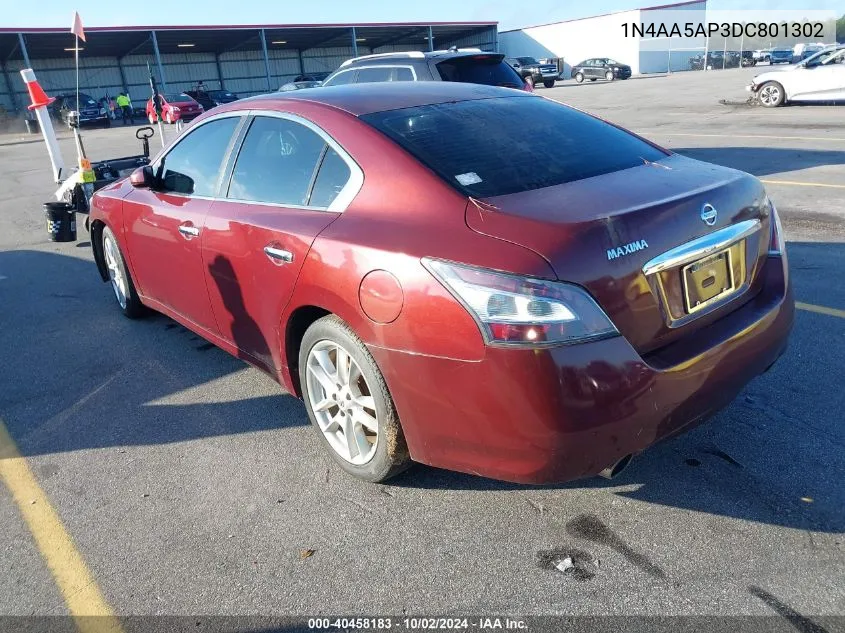 1N4AA5AP3DC801302 2013 Nissan Maxima 3.5 S