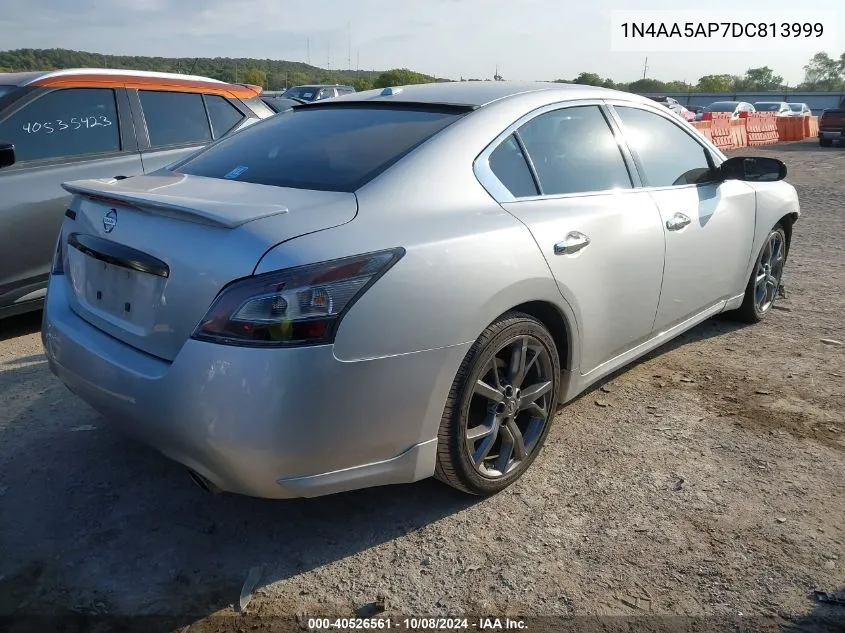 2013 Nissan Maxima S/Sv VIN: 1N4AA5AP7DC813999 Lot: 40526561