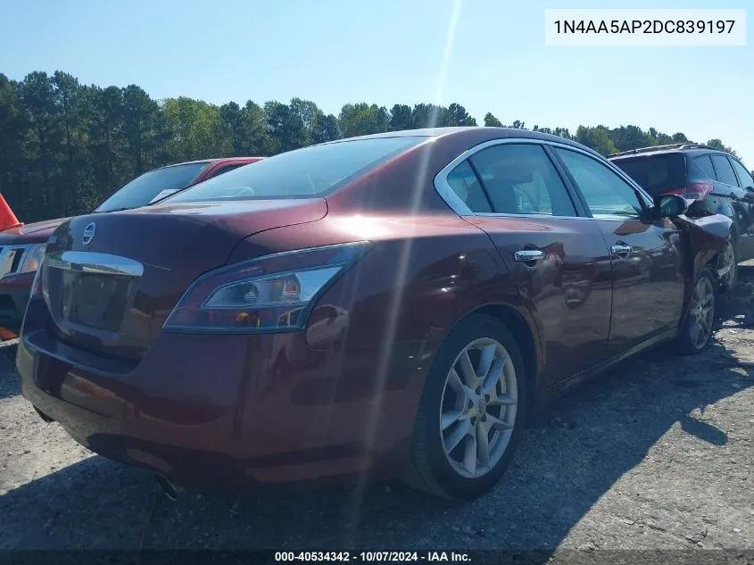 1N4AA5AP2DC839197 2013 Nissan Maxima 3.5 S