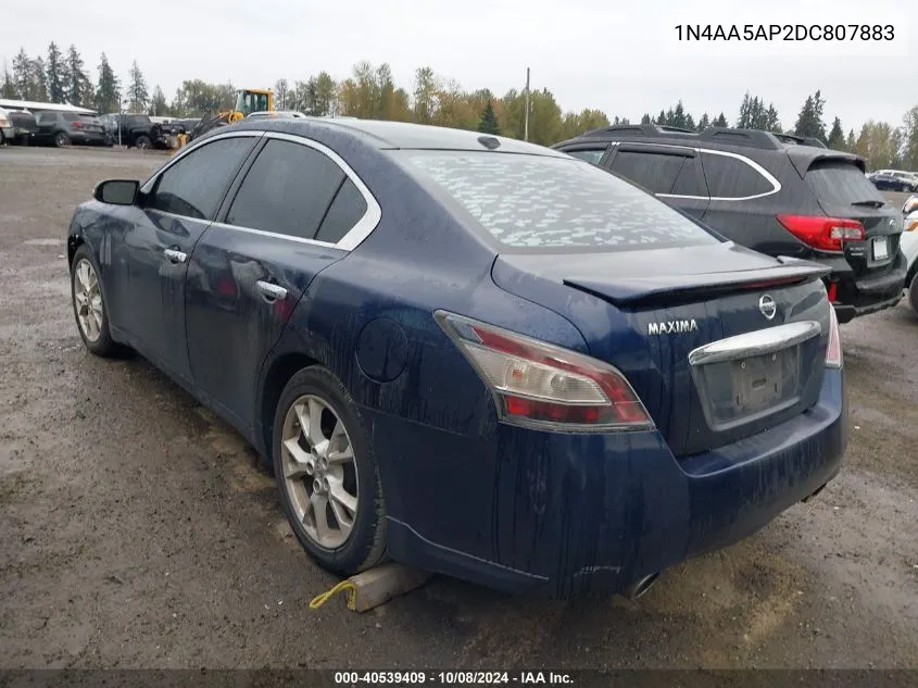 2013 Nissan Maxima S/Sv VIN: 1N4AA5AP2DC807883 Lot: 40539409