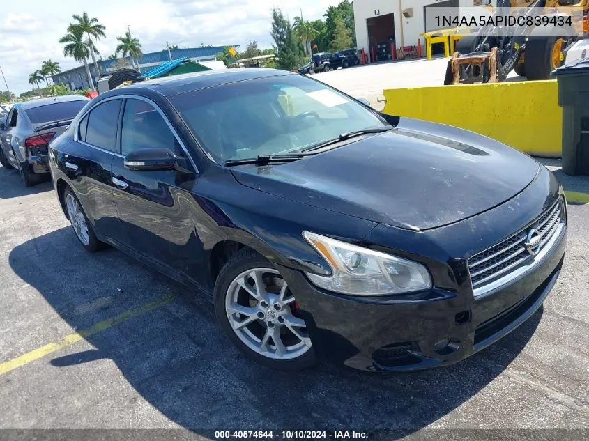 2013 Nissan Maxima 3.5 Sv VIN: 1N4AA5APIDC839434 Lot: 40574644