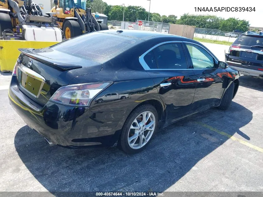 2013 Nissan Maxima 3.5 Sv VIN: 1N4AA5APIDC839434 Lot: 40574644