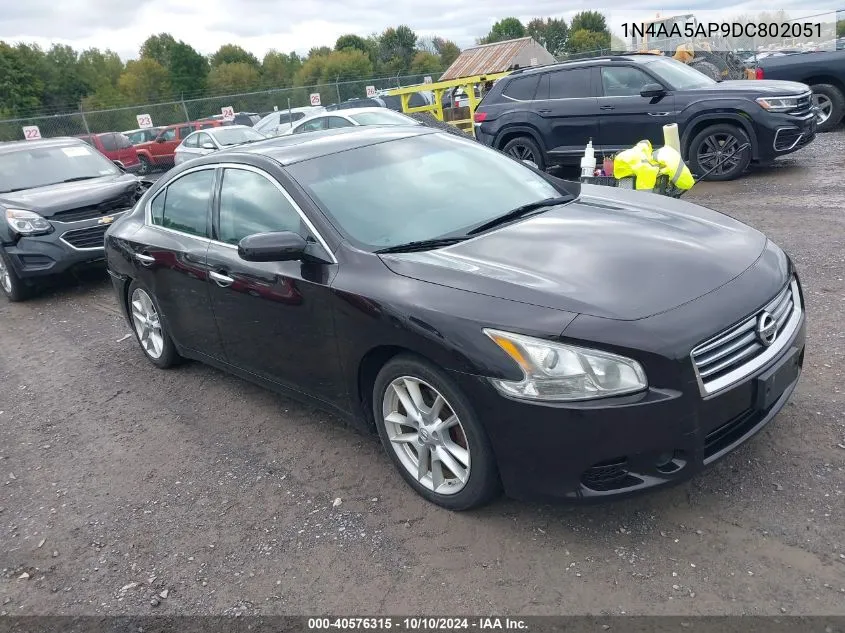 2013 Nissan Maxima 3.5 S VIN: 1N4AA5AP9DC802051 Lot: 40576315