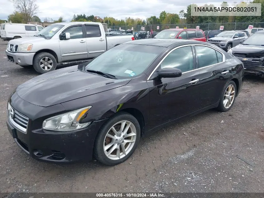 2013 Nissan Maxima 3.5 S VIN: 1N4AA5AP9DC802051 Lot: 40576315