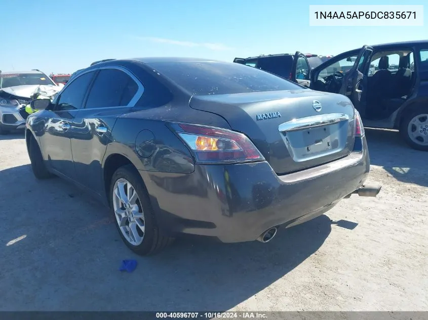 2013 Nissan Maxima 3.5 S VIN: 1N4AA5AP6DC835671 Lot: 40596707