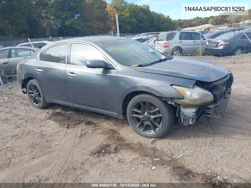 2013 Nissan Maxima 3.5 S VIN: 1N4AA5AP8DC815292 Lot: 40600139