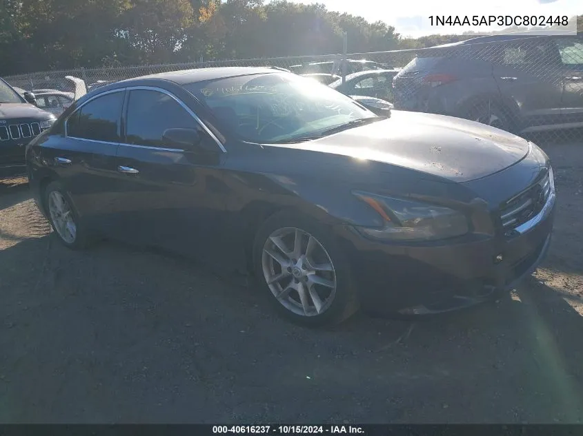 2013 Nissan Maxima 3.5 S VIN: 1N4AA5AP3DC802448 Lot: 40616237