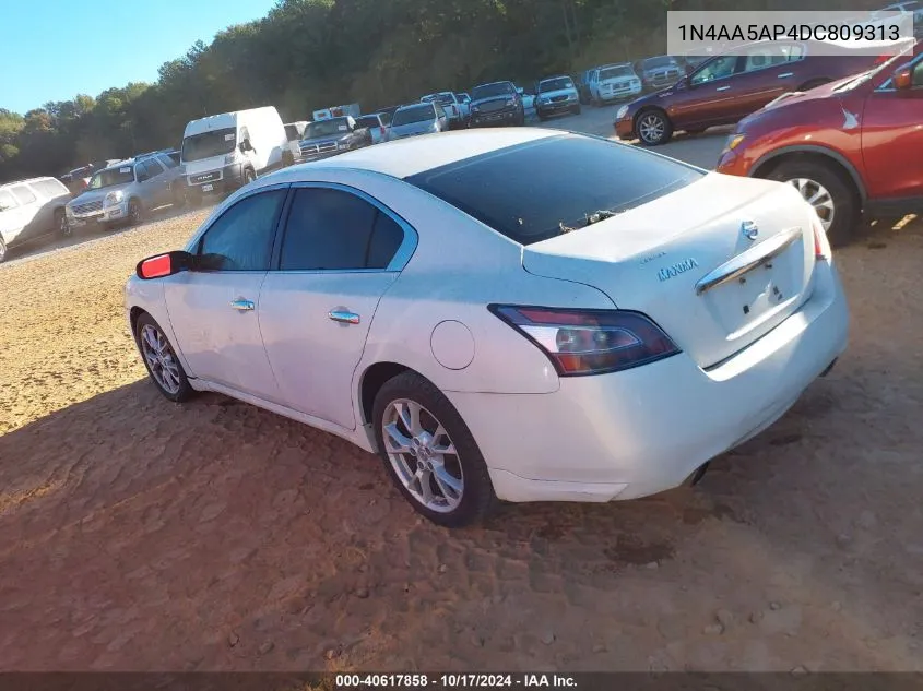 2013 Nissan Maxima 3.5 S VIN: 1N4AA5AP4DC809313 Lot: 40617858