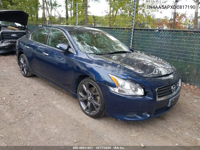 2013 Nissan Maxima 3.5 Sv VIN: 1N4AA5APXDC817190 Lot: 40631431