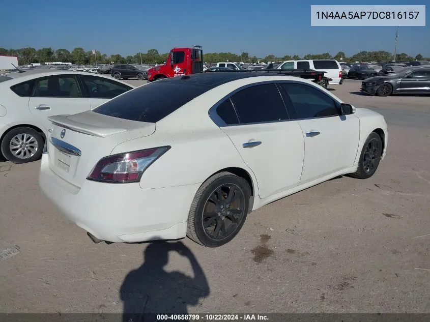 2013 Nissan Maxima 3.5 Sv VIN: 1N4AA5AP7DC816157 Lot: 40658799