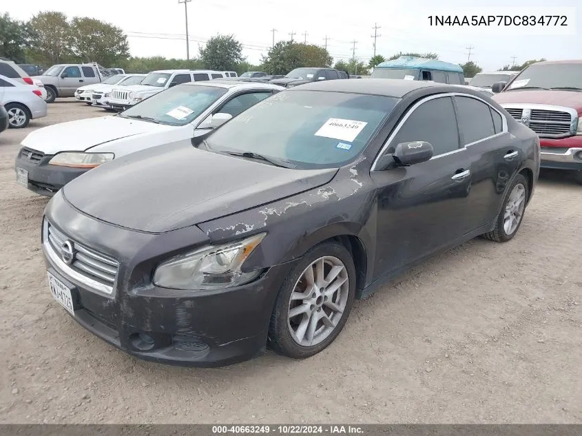 2013 Nissan Maxima 3.5 S VIN: 1N4AA5AP7DC834772 Lot: 40663249