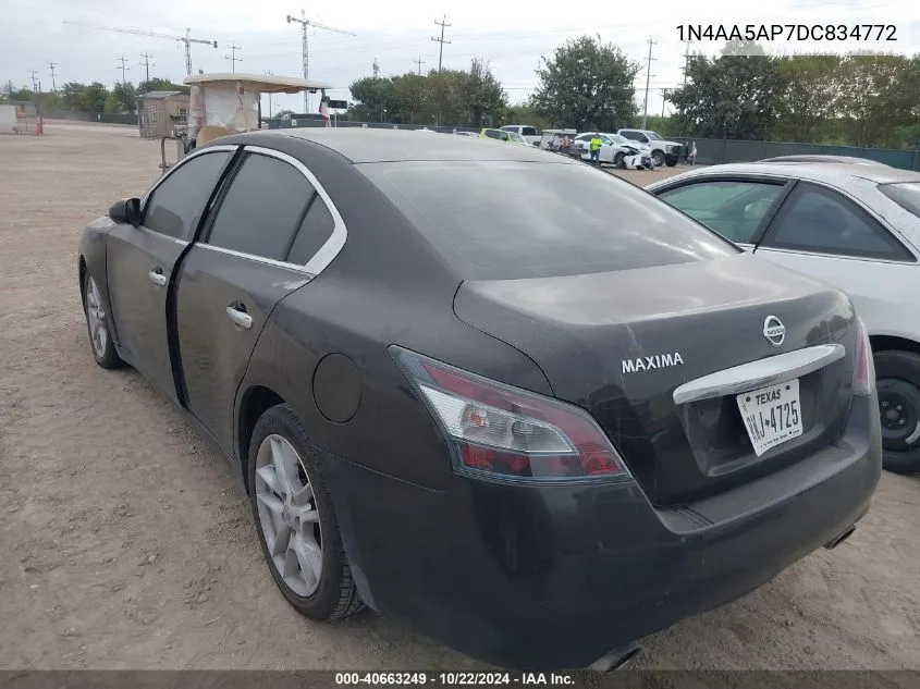 2013 Nissan Maxima 3.5 S VIN: 1N4AA5AP7DC834772 Lot: 40663249