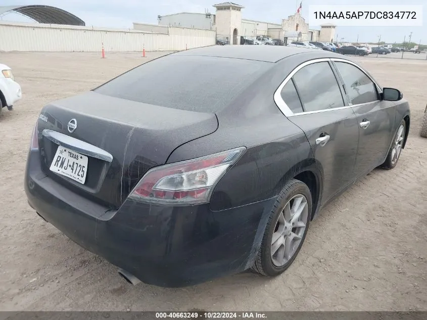 2013 Nissan Maxima 3.5 S VIN: 1N4AA5AP7DC834772 Lot: 40663249