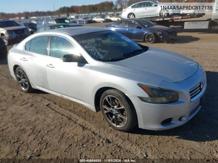 2013 Nissan Maxima 3.5 Sv VIN: 1N4AA5AP8DC817138 Lot: 40664085