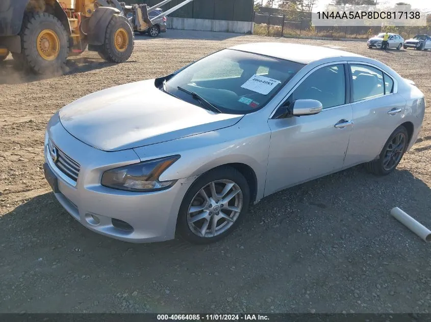 2013 Nissan Maxima 3.5 Sv VIN: 1N4AA5AP8DC817138 Lot: 40664085