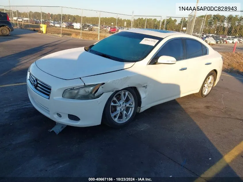 2013 Nissan Maxima 3.5 Sv VIN: 1N4AA5AP0DC828943 Lot: 40667156