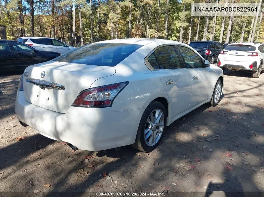 2013 Nissan Maxima 3.5 S VIN: 1N4AA5AP0DC822964 Lot: 40709076