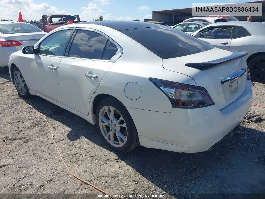 2013 Nissan Maxima 3.5 S VIN: 1N4AA5AP8DC836434 Lot: 40739912