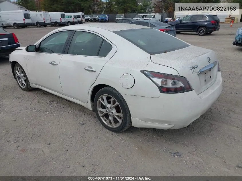 2013 Nissan Maxima 3.5 Sv VIN: 1N4AA5AP7DC822153 Lot: 40741973