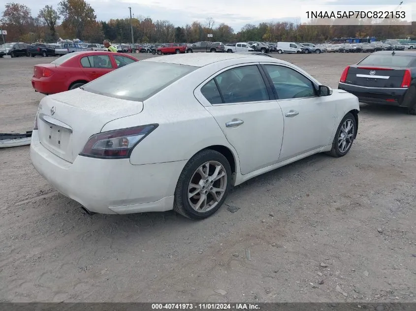 2013 Nissan Maxima 3.5 Sv VIN: 1N4AA5AP7DC822153 Lot: 40741973