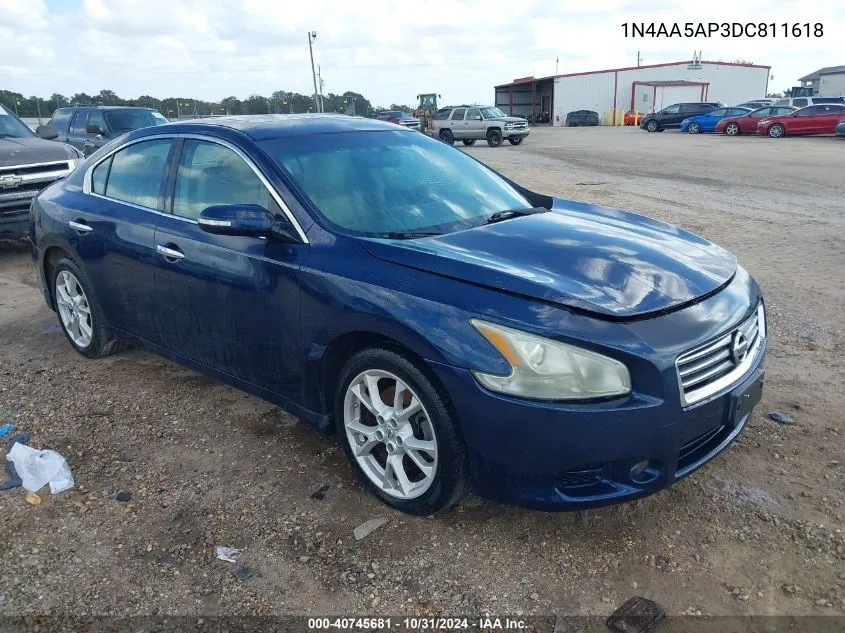 2013 Nissan Maxima 3.5 Sv VIN: 1N4AA5AP3DC811618 Lot: 40745681