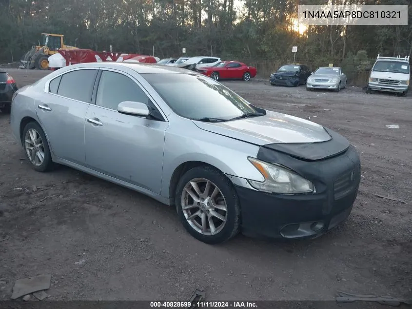 2013 Nissan Maxima 3.5 S VIN: 1N4AA5AP8DC810321 Lot: 40828699