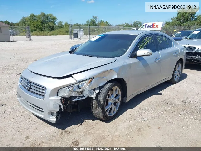 2013 Nissan Maxima 3.5 Sv VIN: 1N4AA5AP9DC821912 Lot: 40831264