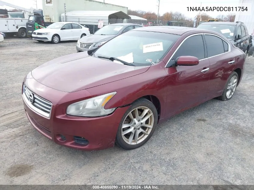 2013 Nissan Maxima 3.5 S VIN: 1N4AA5AP0DC811754 Lot: 40855090