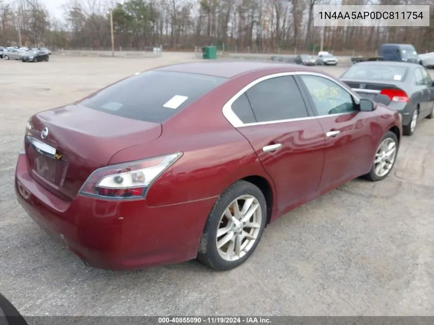 2013 Nissan Maxima 3.5 S VIN: 1N4AA5AP0DC811754 Lot: 40855090