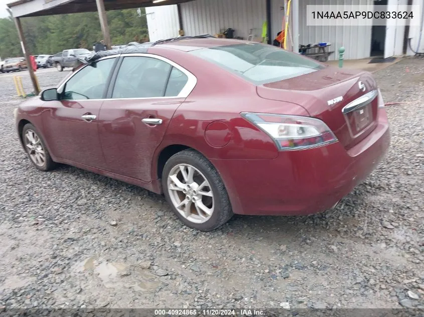 2013 Nissan Maxima 3.5 Sv VIN: 1N4AA5AP9DC833624 Lot: 40924865